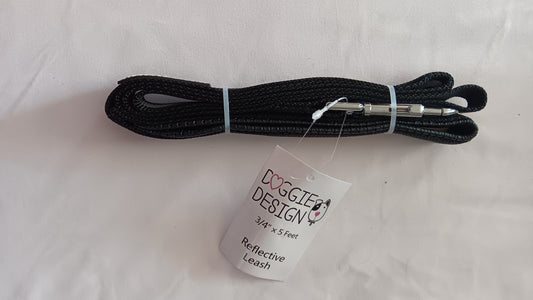 Leash Black Reflective