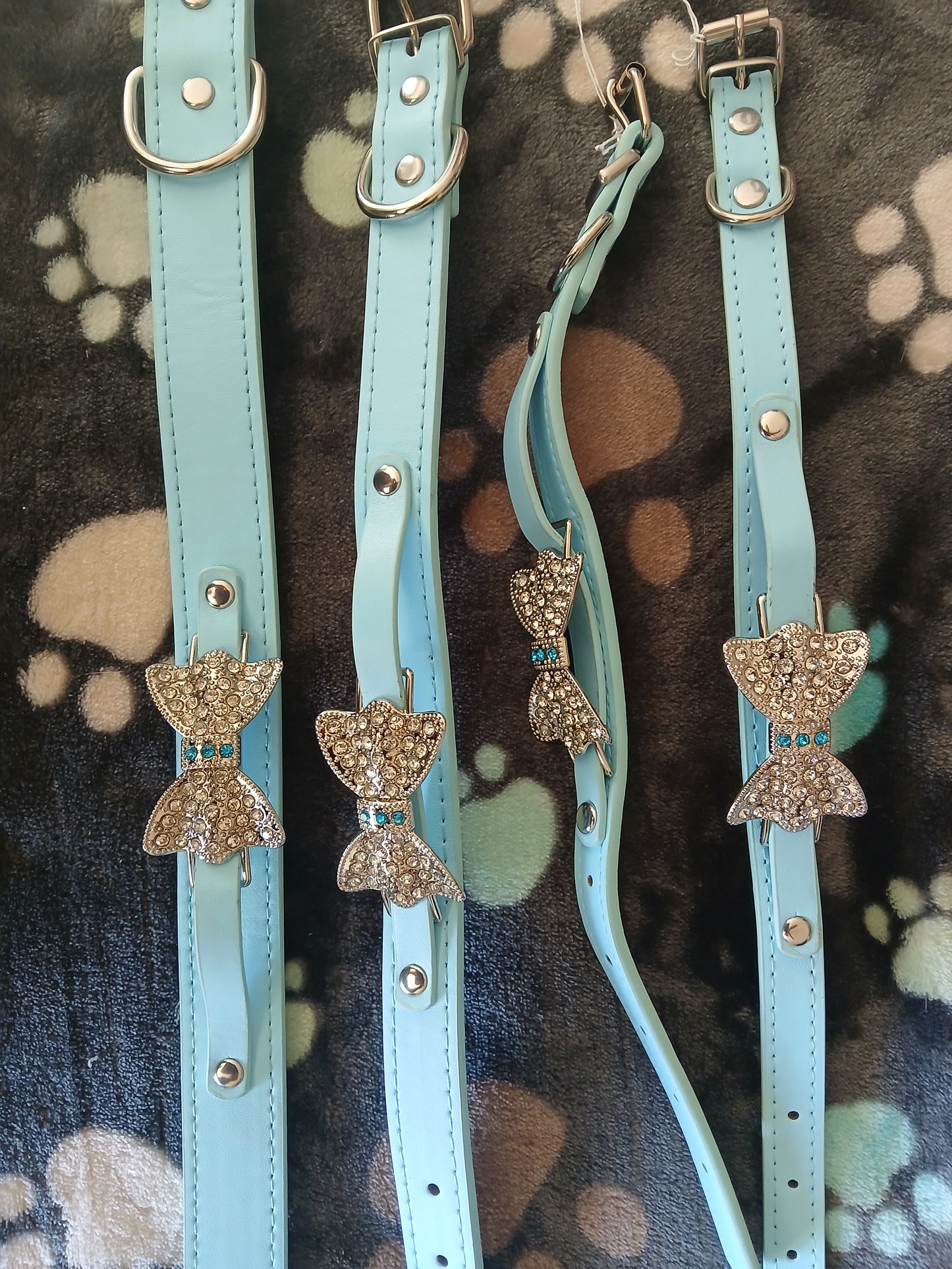 Collar Leather Blue