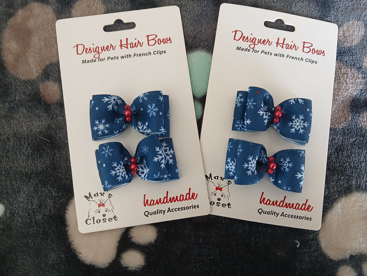 Bows Snowflake Blue